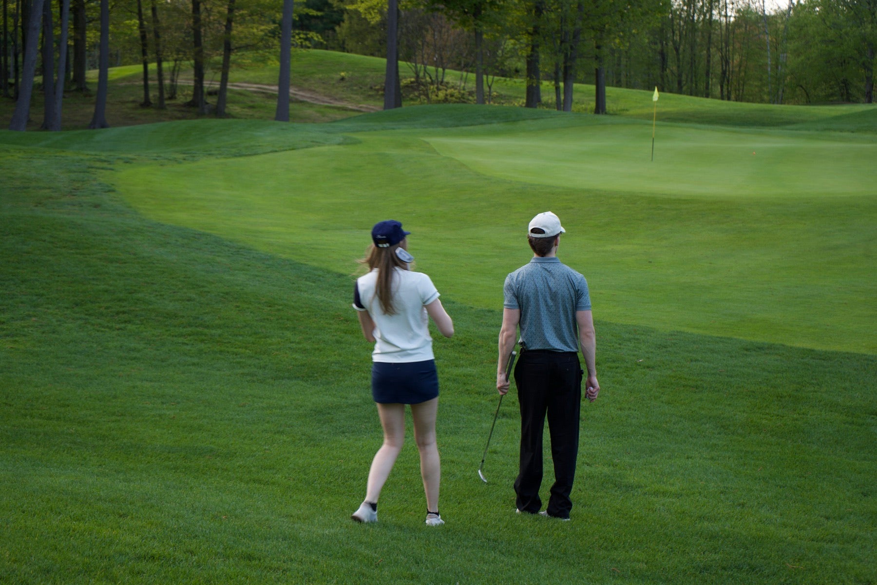 Deer Golf — foursome on the course